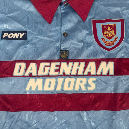 West Ham United 1995/1996/1997 Away Third Football Shirt Medium
