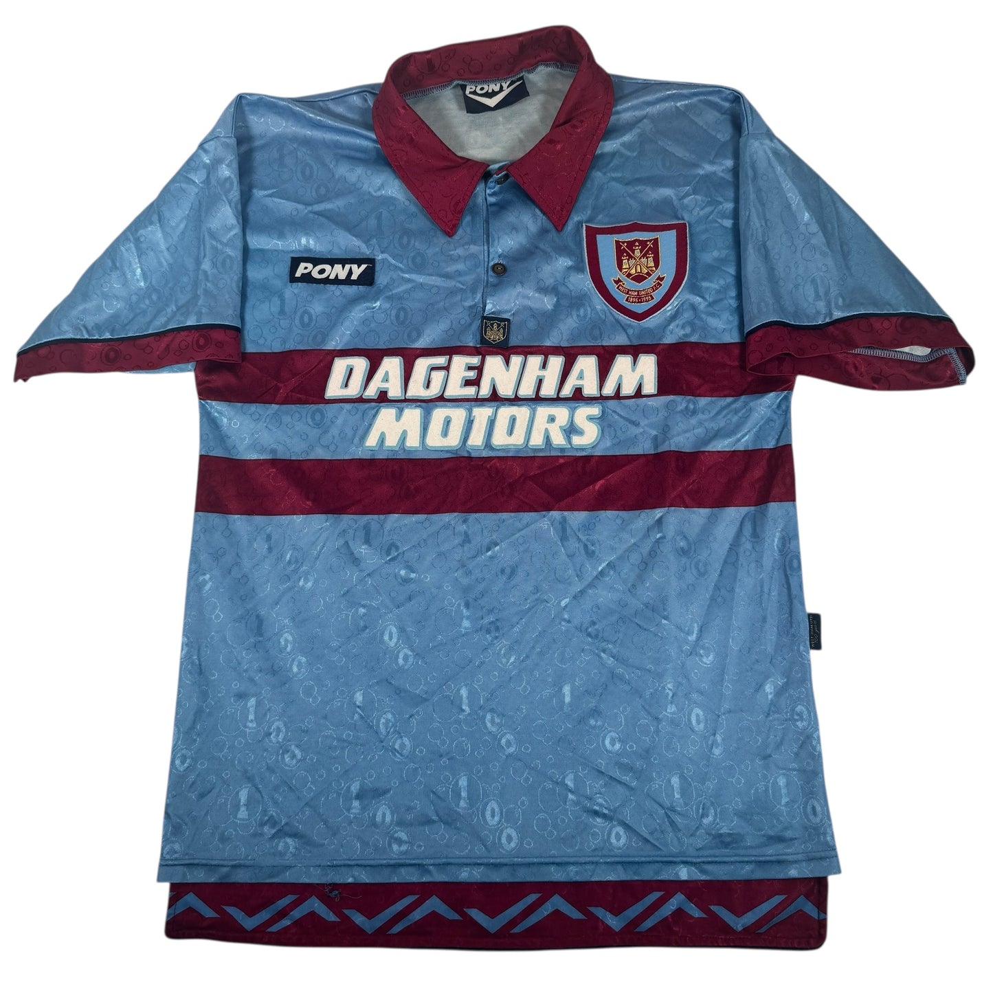 West Ham United 1995/1996/1997 Away Third Football Shirt Medium