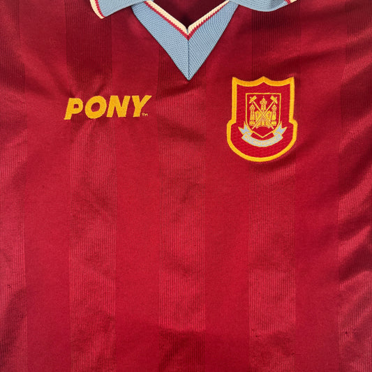 West Ham United 1997/1998 Home Football Shirt Small