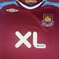 West Ham United 2007/2008 Home Football Shirt XL