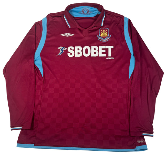 West Ham United 2009/2010 Home Long Sleeve Shirt XXL