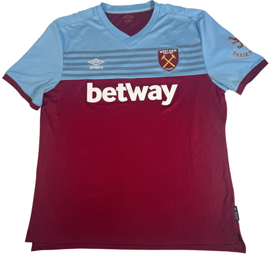 West Ham United 2019/2020 Home Shirt XXL