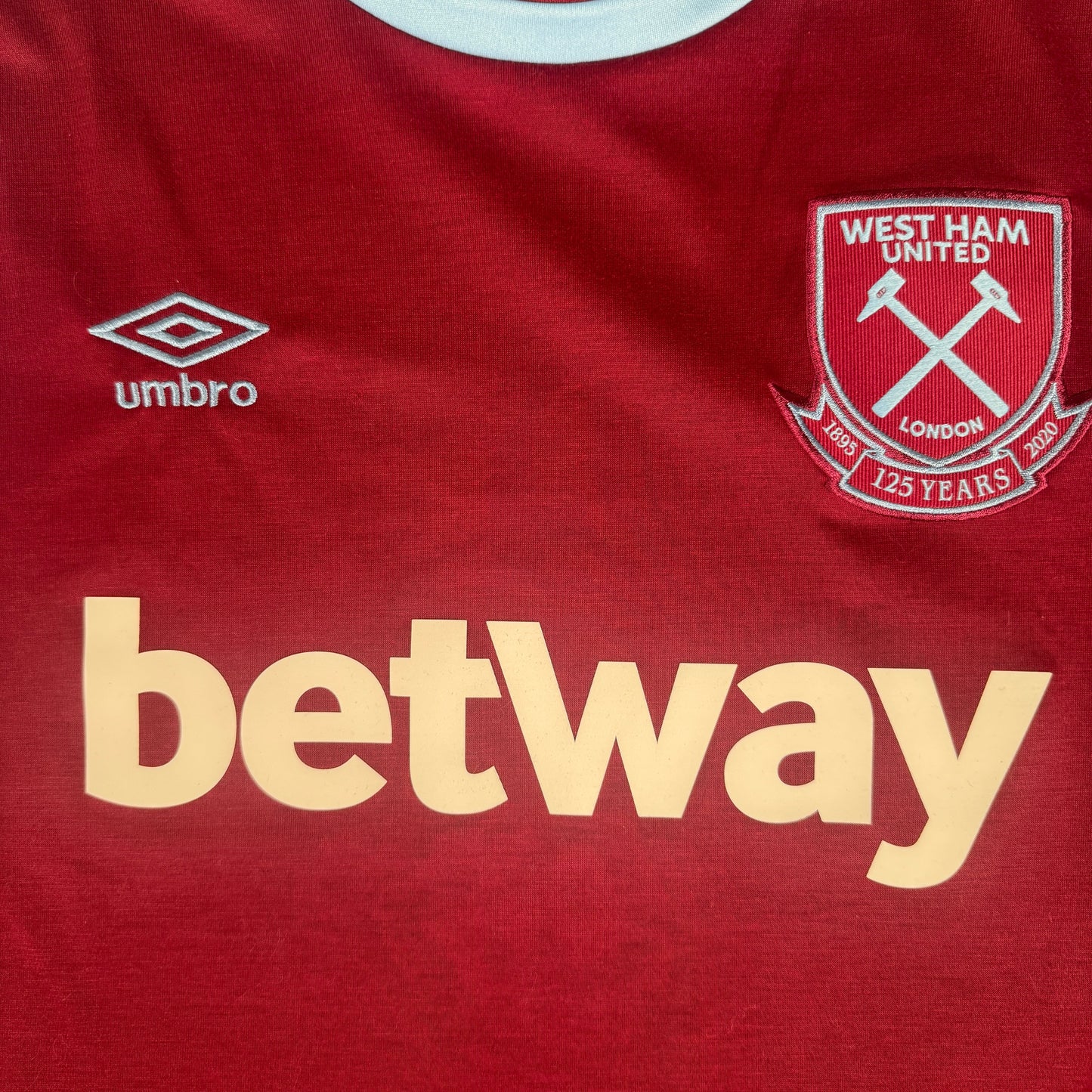 West Ham United 2020/2021 Home Football Shirt 3XL