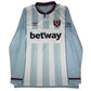 West Ham United 2021/2022 Away Long Sleeve Football Shirt Large