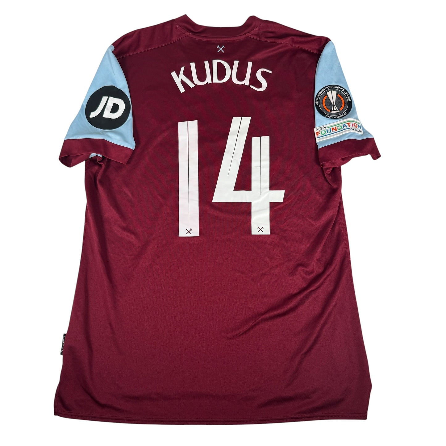 KUDUS 14 West Ham United 2023/2024 Conference League Home Football Shirt XL