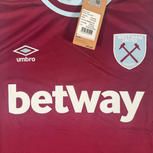 West Ham United 2024/2025 Home Football Shirt 3XL BNWT