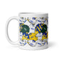 Leeds Retro Shirts Collage Illustrated Ceramic Football Mug