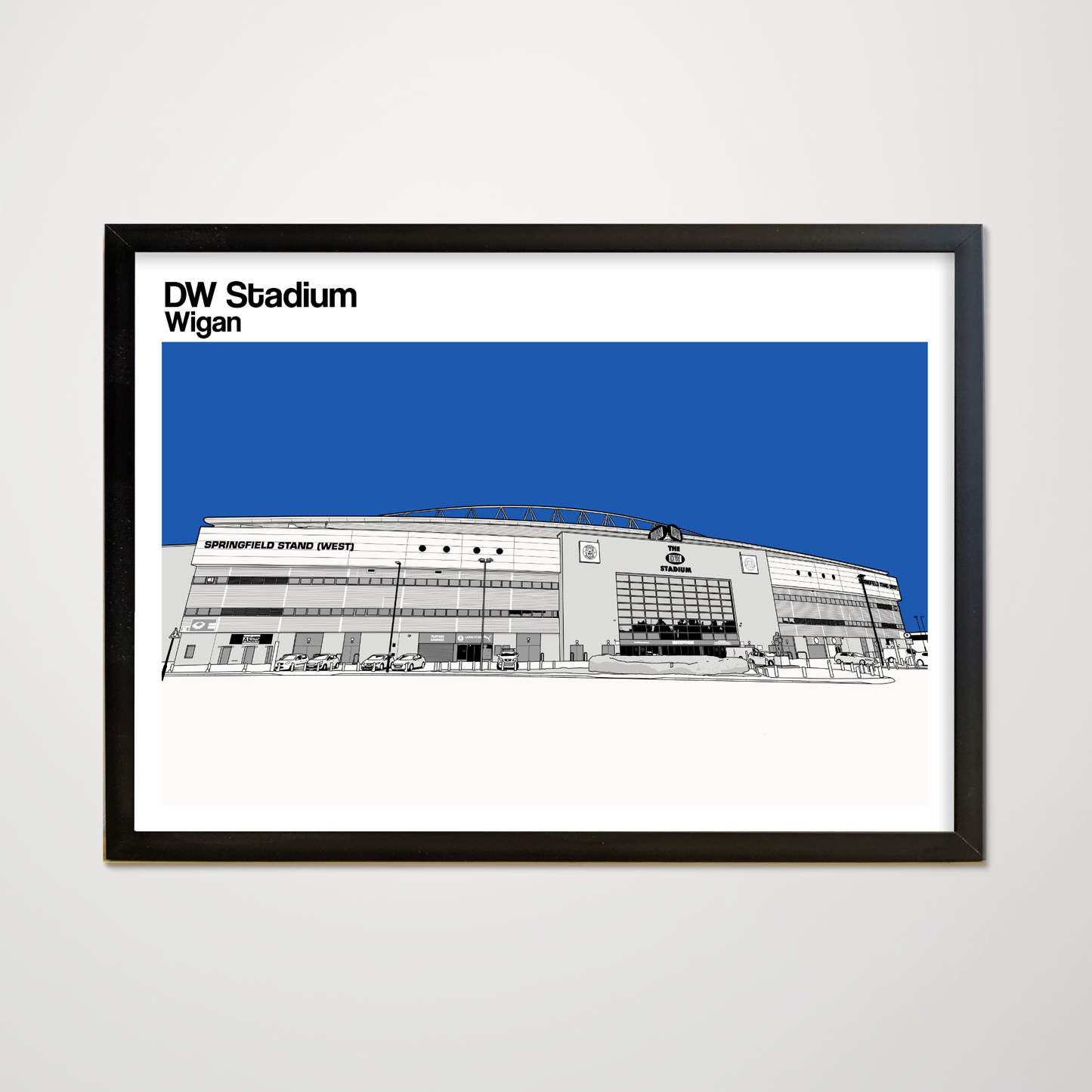 Wigan Athletic FC DW Stadium Art Print