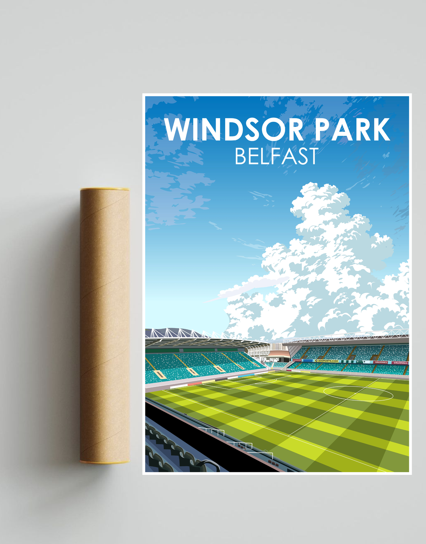 Windsor Park Stadium A3 Print