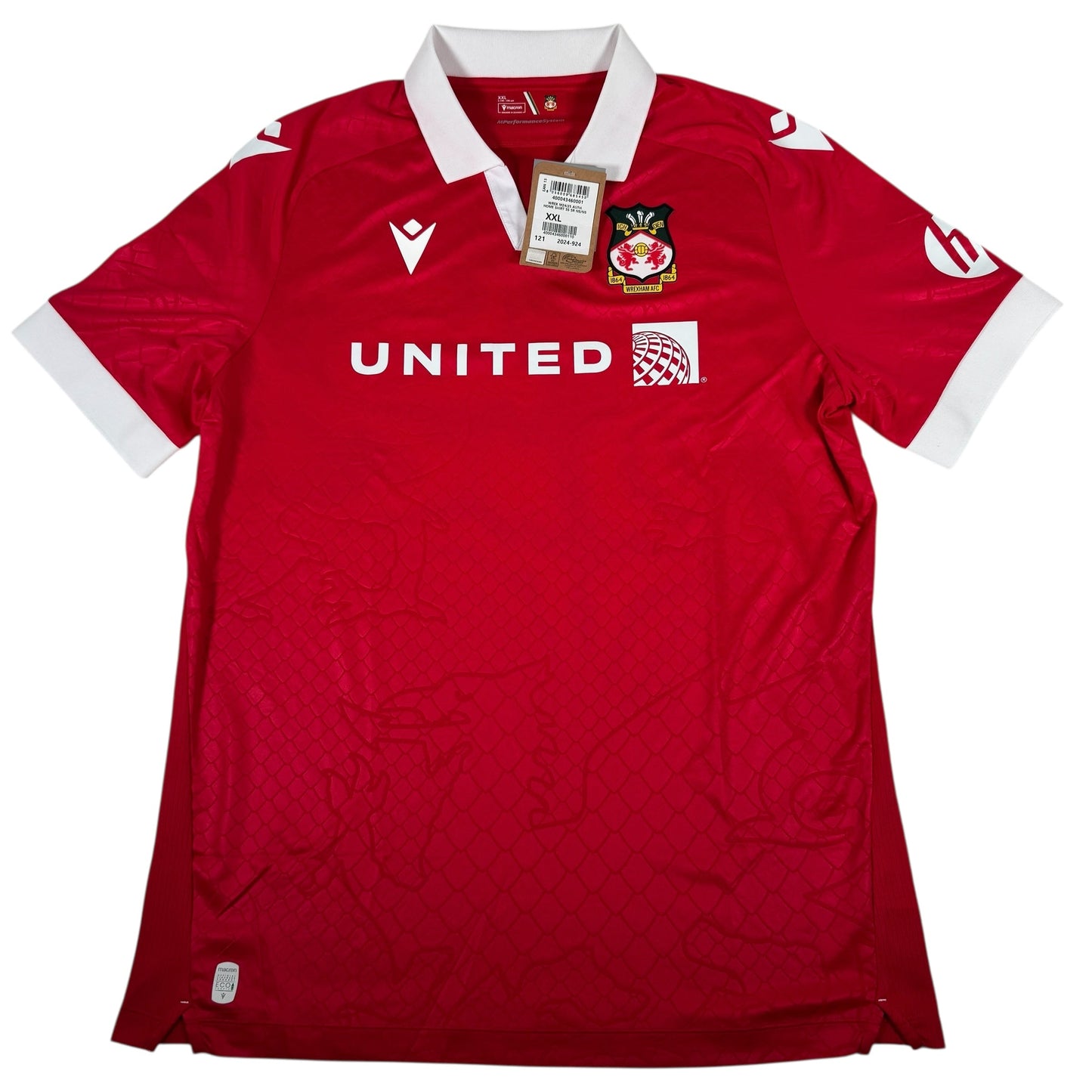 Wrexham 2024/2025 Home Football Shirt 2XL BNWT