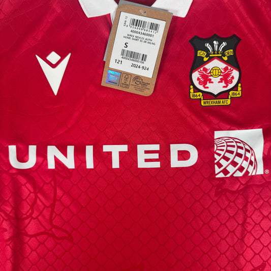 Wrexham 2024/2025 Home Football Shirt Small BNWT