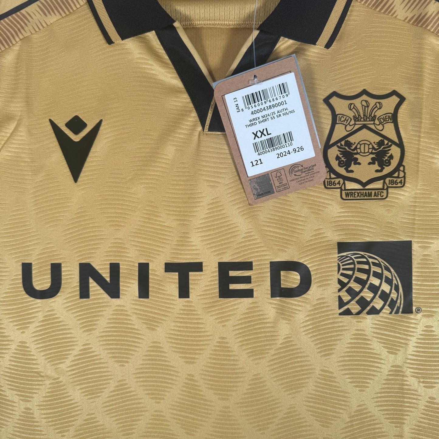 Wrexham 2024/2025 Third Football Shirt 2XL BNWT