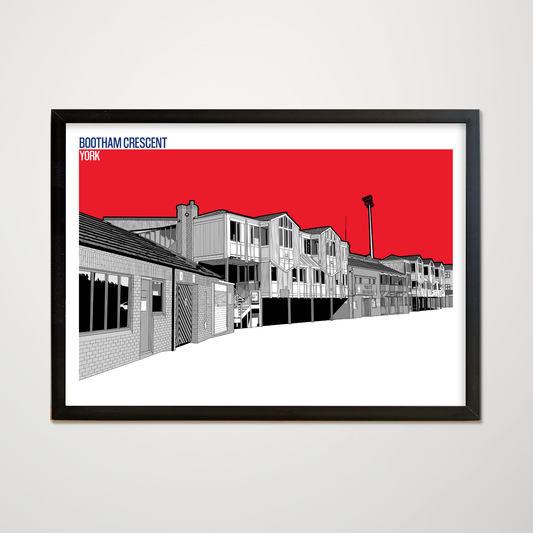 York City Art Print of Bootham Crescent