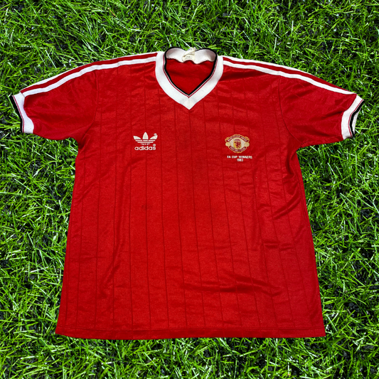 Manchester United 1983 Home Shirt - FA Cup Winners Home  - Large - Good Condition