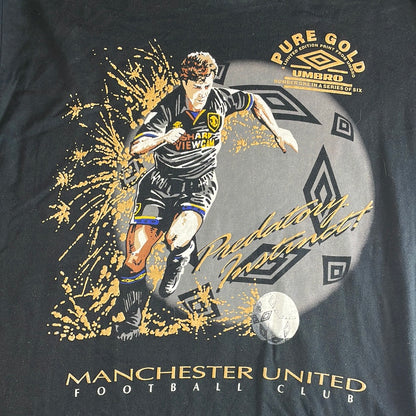 Manchester United 1994-1996 Mark Hughes T-Shirt - XL - Rare Vintage T-Shirt