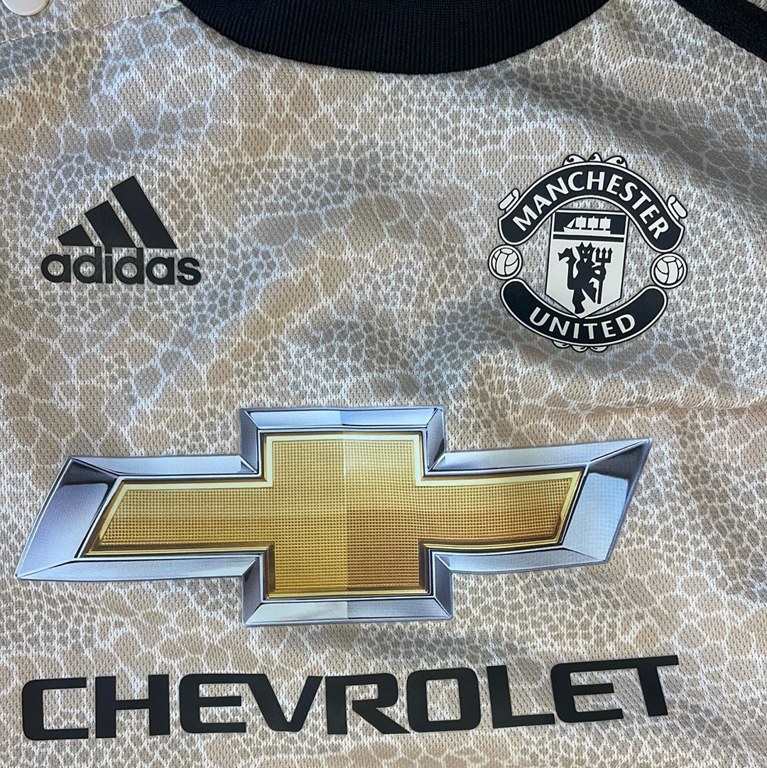 Manchester United 2019/2020 Away Shirt - Age 3-6 Months - Excellent - Adidas DX8924