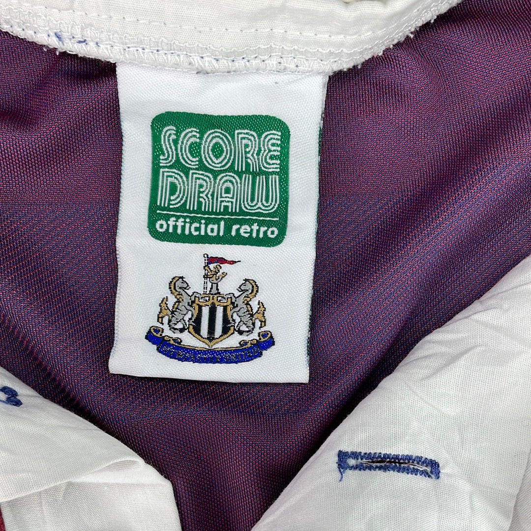 Newcastle United 1995/1996 Away Shirt Score Draw - Medium - Good Condition