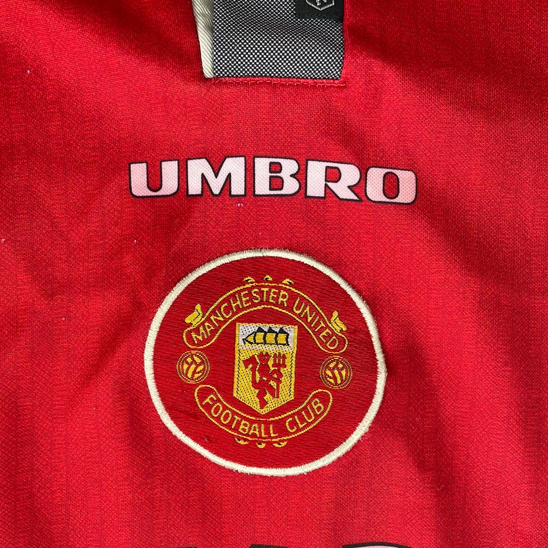 Manchester United 1996-1995 Home Shirt - Premiership Winners Embroidery - Very Good Condition