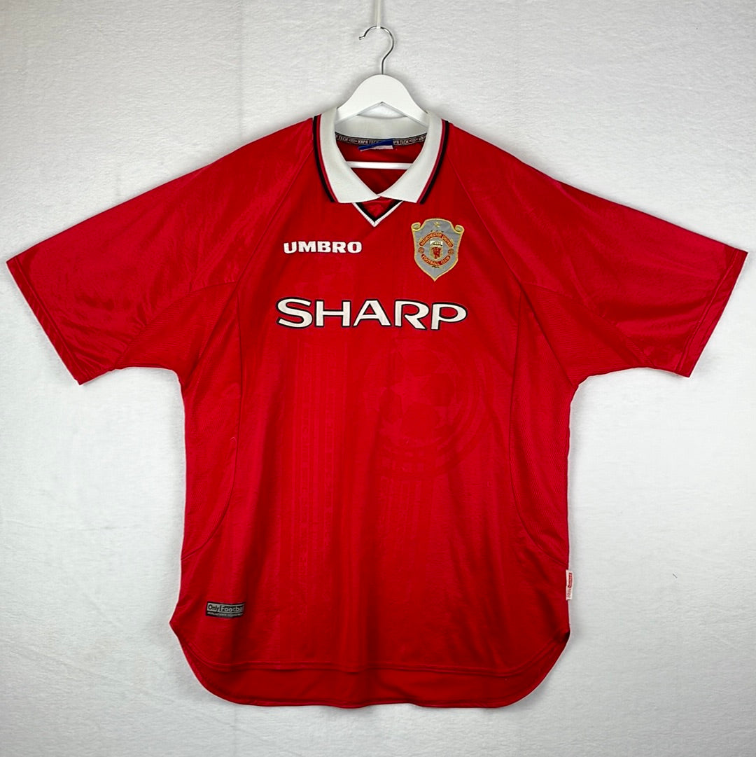 Manchester United 1999 European Home Shirt  - 1 Star - 2XL - Champions League Shirt