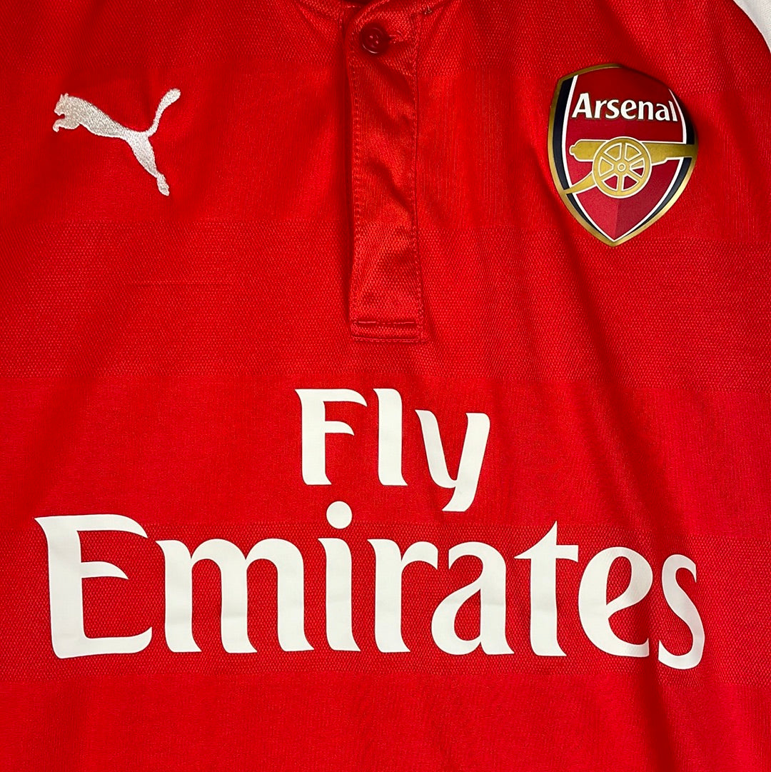 ARSENAL 2015 2016 HOME FOOTBALL SHIRT SOCCER JERSEY PUMA 747566 sz M MEN RED