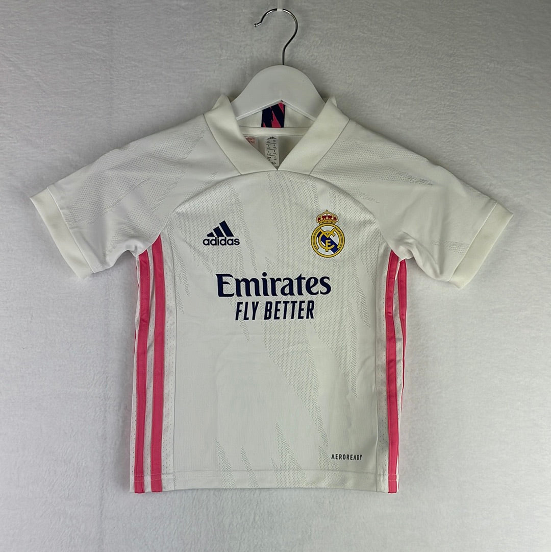 Real Madrid 2020/2021 Home Shirt - Youth Sizes - Official Adidas Shirt