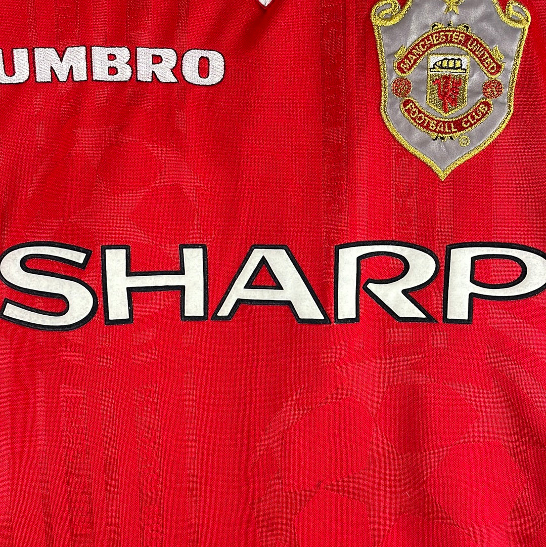 Manchester United 1999 European Home Shirt - Medium - 8.5/10 - Authentic 1 Star Shirt