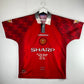 Manchester United 1996-1995 Home Shirt - Medium - Rare Double Winners Embroidery - Excellent Condition