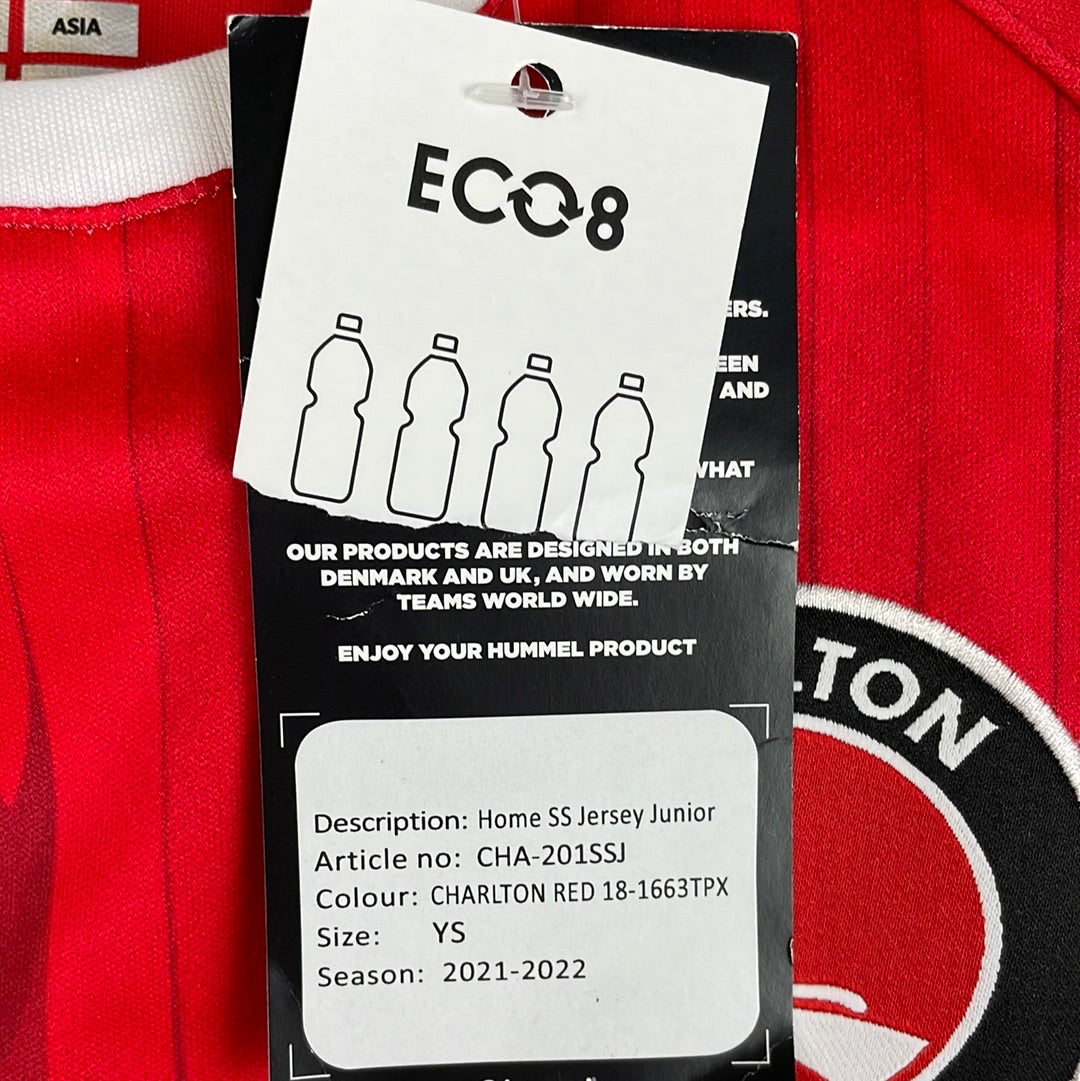 Charlton Athletic 2020/2021 Youth Home Shirt - Age 5-6 - New With Tags