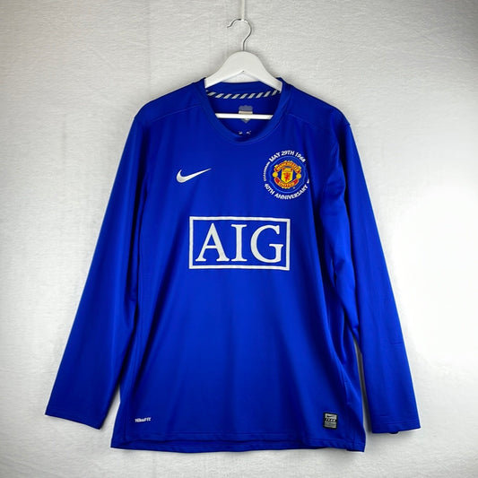 Manchester United 2008-2009 Third Shirt - Large Adult - Long Sleeve