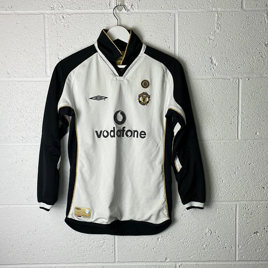 Manchester United 2001/2002 Away/Third Reversible Shirt Youth - Medium - Long Sleeve - VERON 4