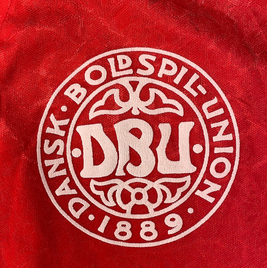 Denmark 1995-1996 Home Shirt - Large Adult - 8.5/10 Condition