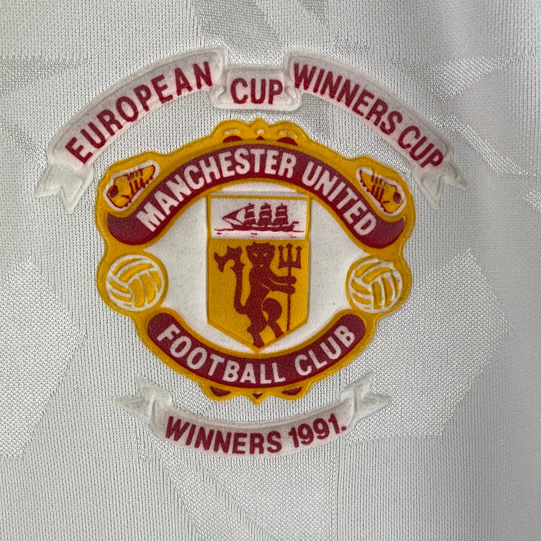 Manchester United 1991 Away Shirt - European Cup Winners Cup - Size 38/40 - Very Good