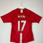 Manchester United 2007/2008 Home Shirt - Medium - Nani 17