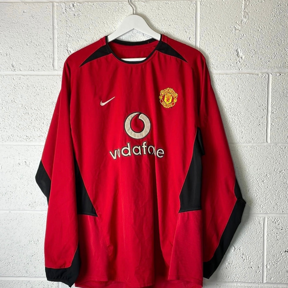 Manchester United 2002-2003 Home Shirt Long Sleeve - XL