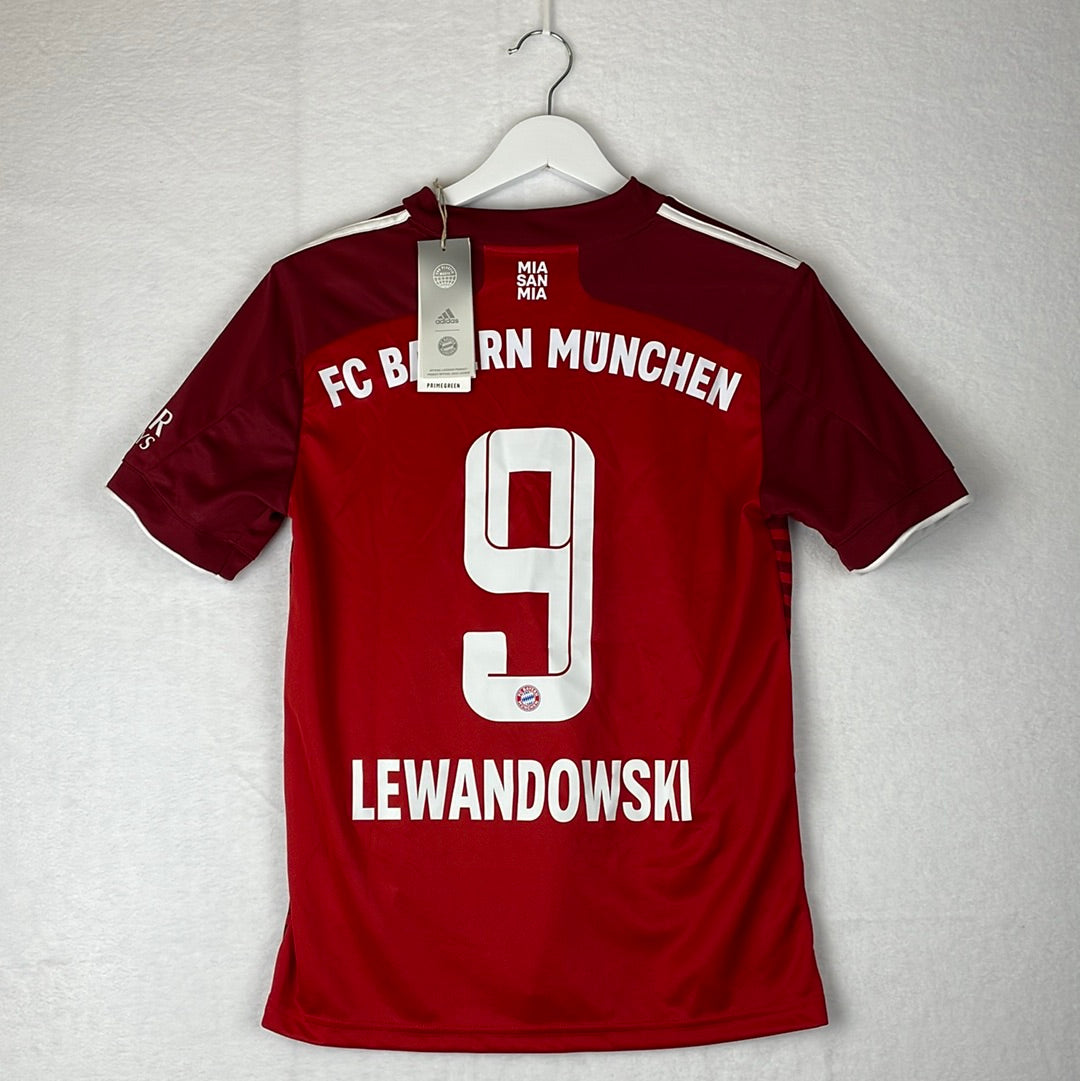 Bayern Munich 2021-2022 Home Shirt -Youth - BNWT - LEWANDOSKI - SANE -