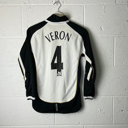 Manchester United 2001/2002 Away/Third Reversible Shirt Youth - Medium - Long Sleeve - VERON 4