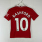 Manchester United 2022-2023 Youth Home Shirt - BNWT - Rashford 10 Print