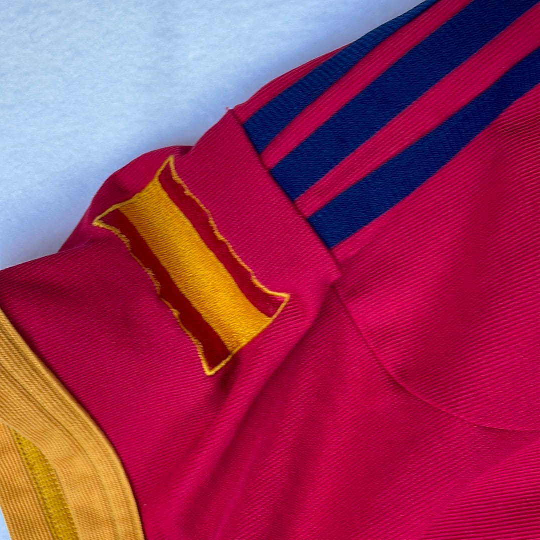 Spain 2002 Home Shirt - Medium Adult - 8.5/10 Condition - Adidas 298457