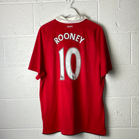 Manchester United 2010-2011 Home shirt - Extra Large - ROONEY 10