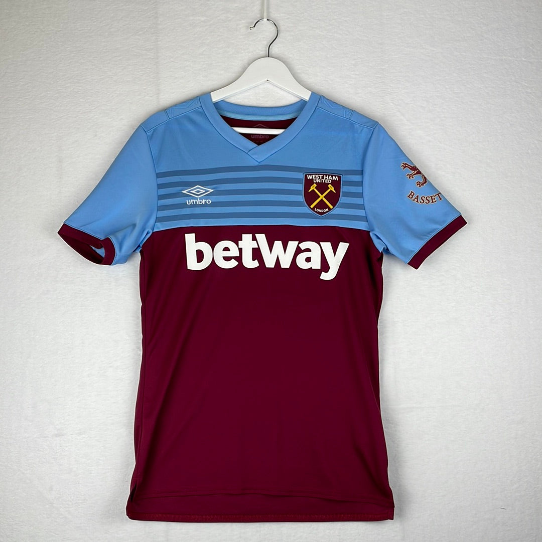 West Ham 2019/2020 Home Shirt - Small - Excellent Condition