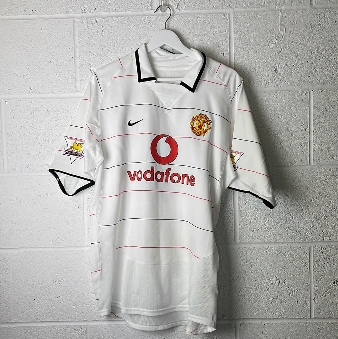 Manchester United 2003-2004-2005 Third Shirt - Large - BUTT 8 - Vintage Shirt