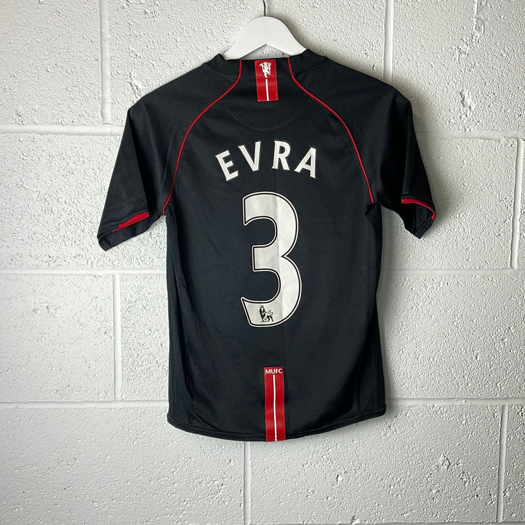 Manchester United 2007/2008 Away Shirt - Youth Large - EVRA 3 - Excellent Condition