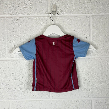 Aston Villa Home Shirt - Age 6 Months - Mint Condition Kappa - Shirt Only