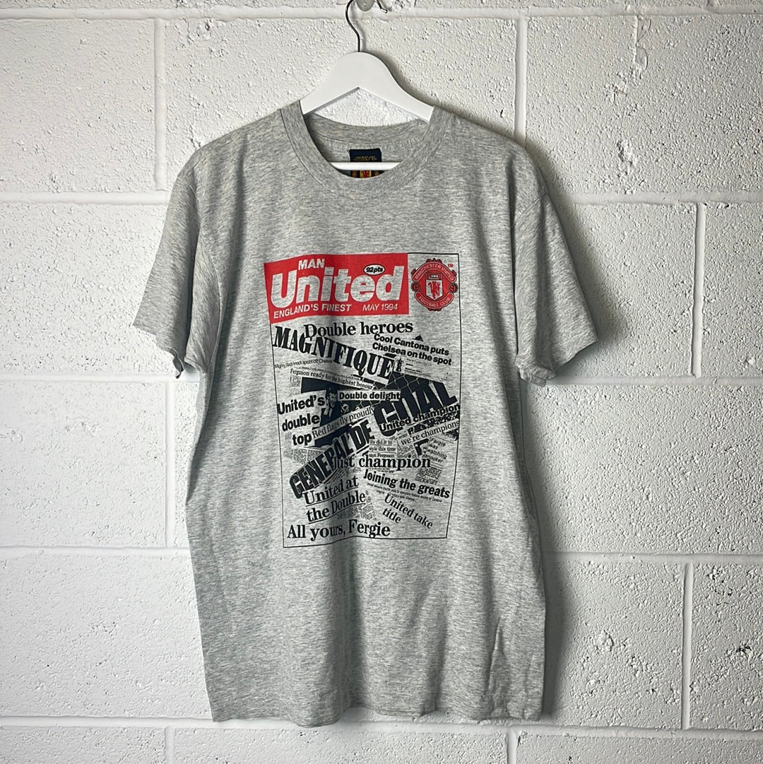 Vintage Manchester United T-Shirt 1994 Double