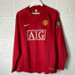 Manchester United 2007/2008 Home Shirt - Large - Long Sleeve - Vintage Nike Shirt