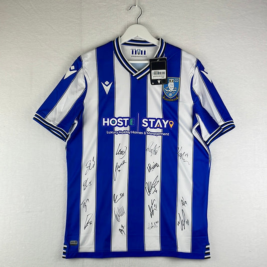 Sheffield Wednesday 22/23 Squad Signed Shirt - Large Adult - New With Tags