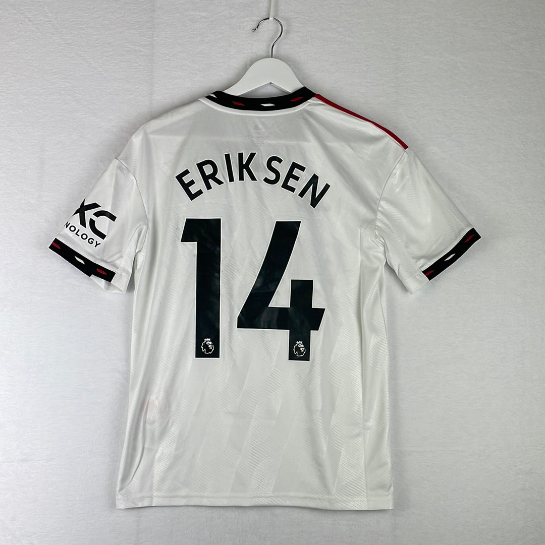 Manchester United 2022-2023 Youth Away Shirt - BNWT - Eriksen 14 - 13-14