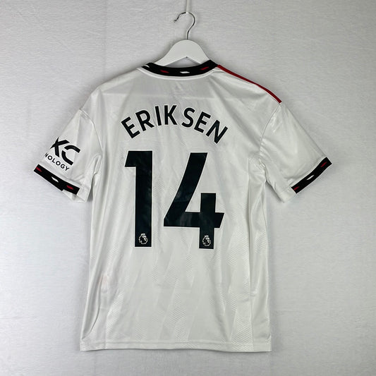 Manchester United 2022-2023 Youth Away Shirt - BNWT - Eriksen 14 - 13-14