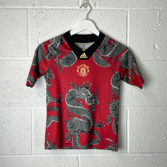Manchester United 2020 Chinese New Year Shirt - Age 9-10 - Excellent Condition - Adidas code FU1324