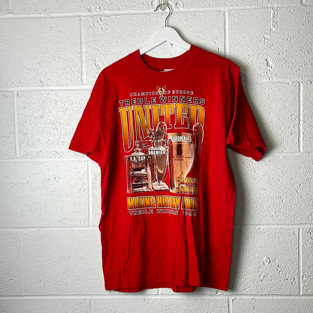 Vintage Manchester United Treble Winners T-Shirt 